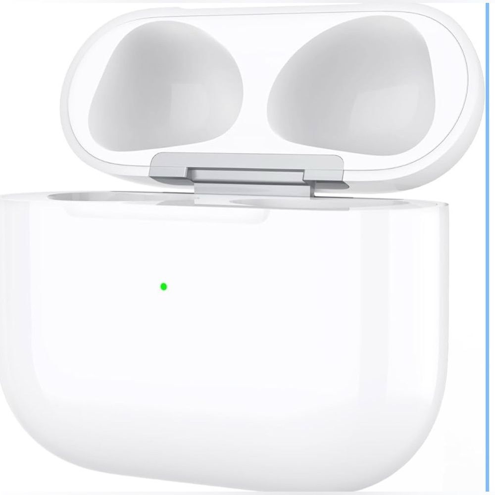 White Wireless Earbuds Charging Case, not used